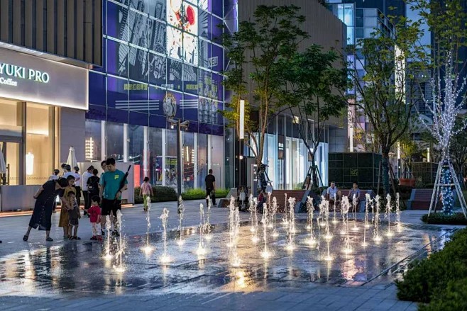 商業(yè)街噴泉景觀
